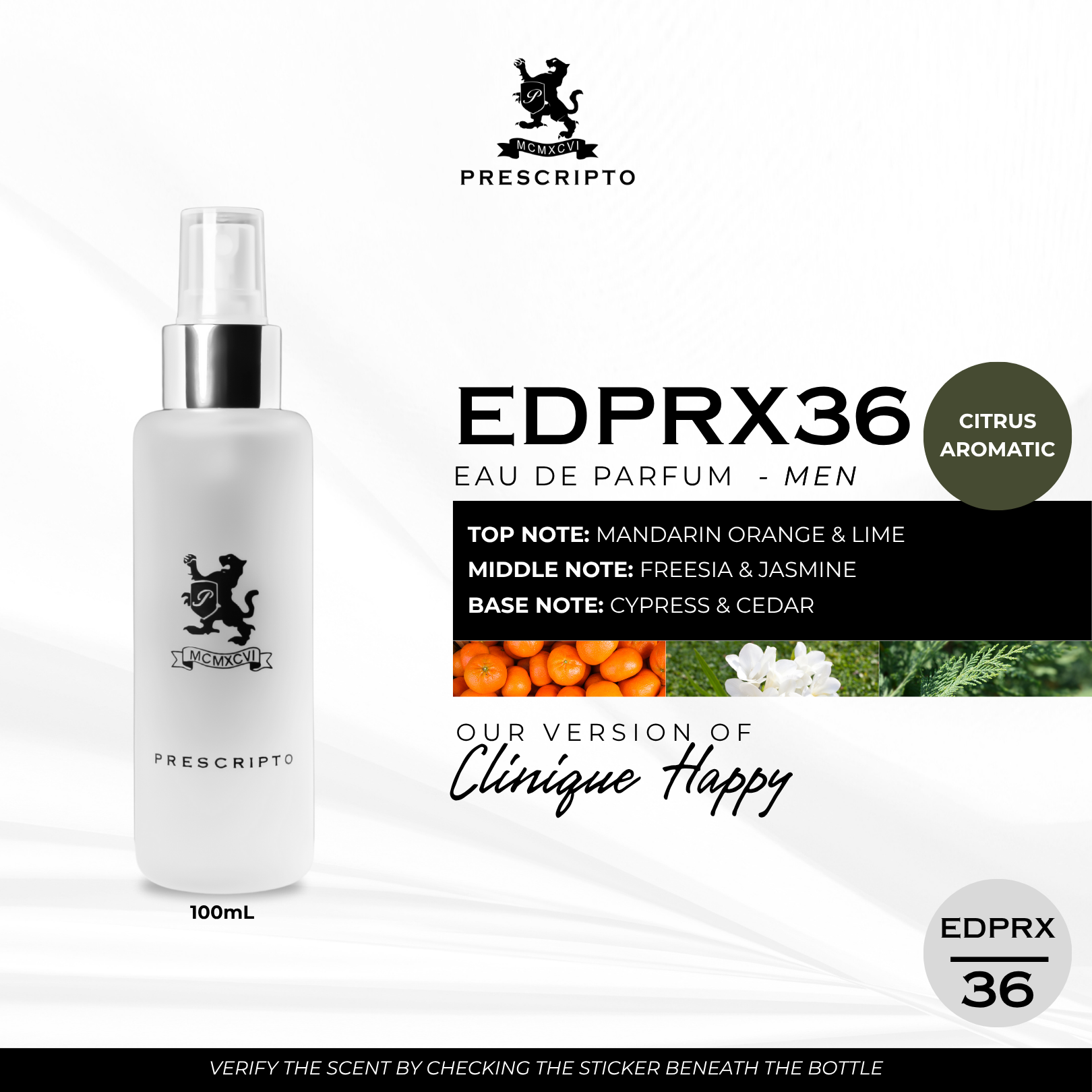 EDP RX36 - OUR VERSION OF CLINIQUE HAPPY (EDP)