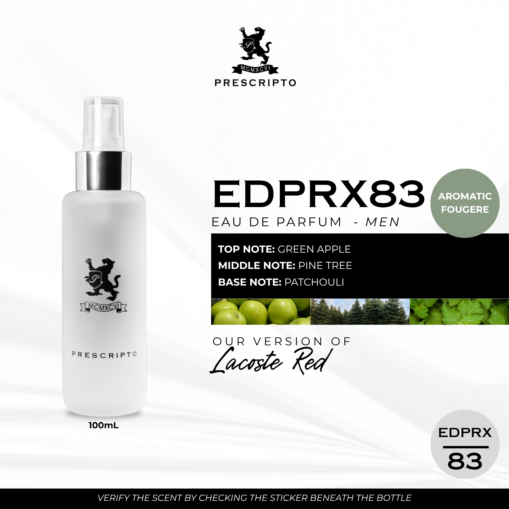 EDP RX83 - OUR VERSION OF LACOSTE RED (EDP)
