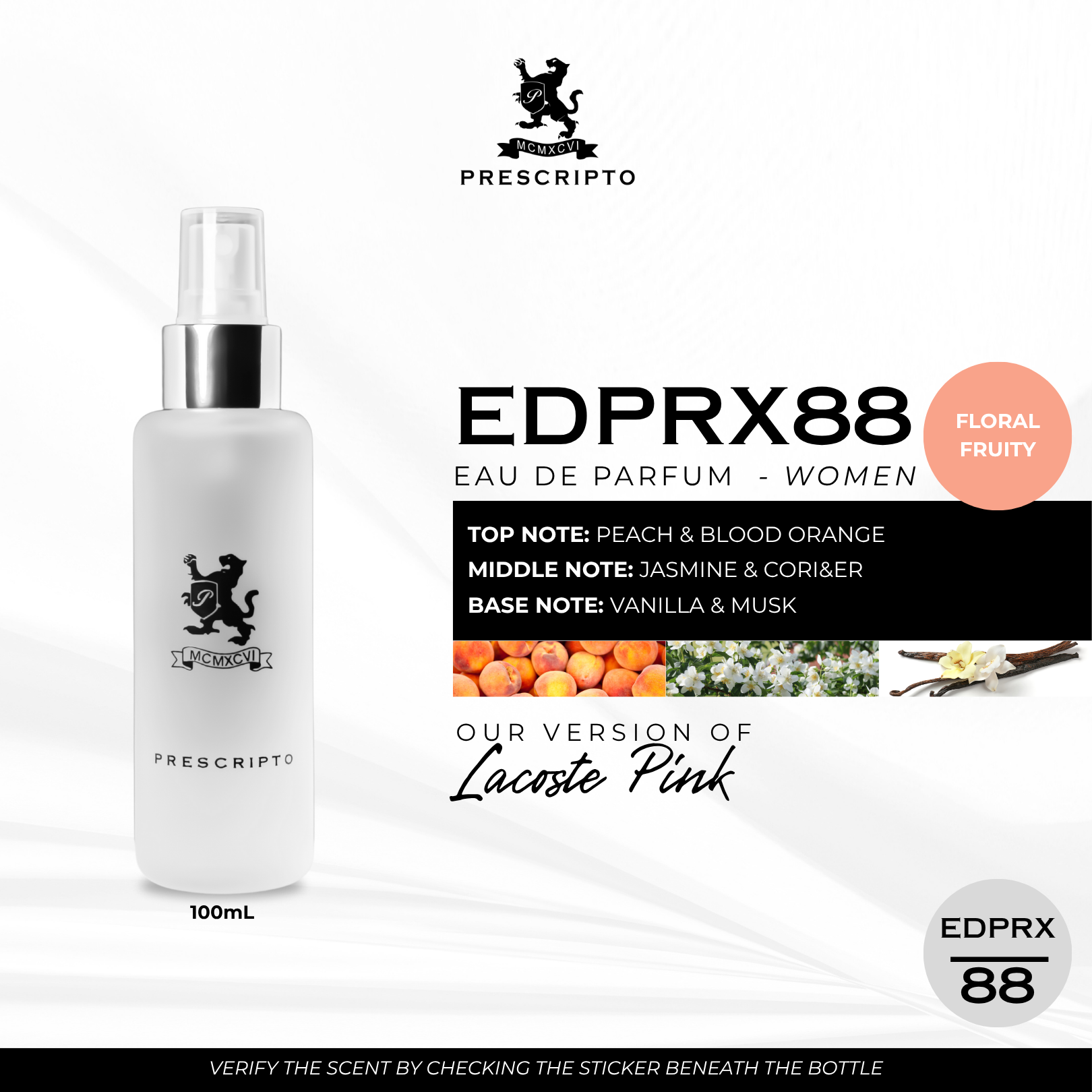 EDP RX88 - OUR VERSION OF LACOSTE PINK (EDP)