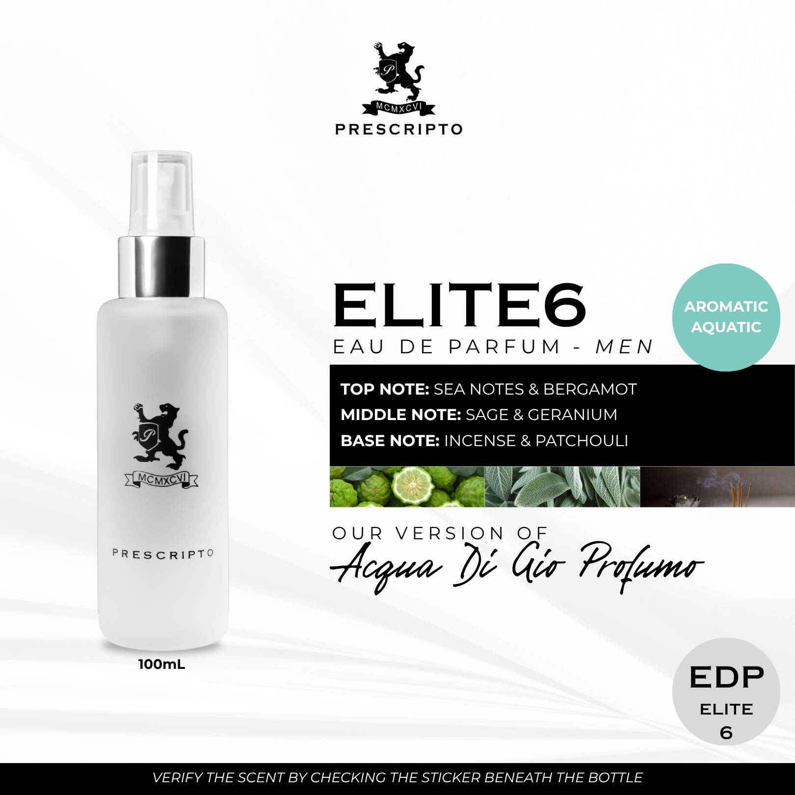 EDP ELITE 6 - OUR VERSION OF ACQUA DI GIÒ PROFUMO
