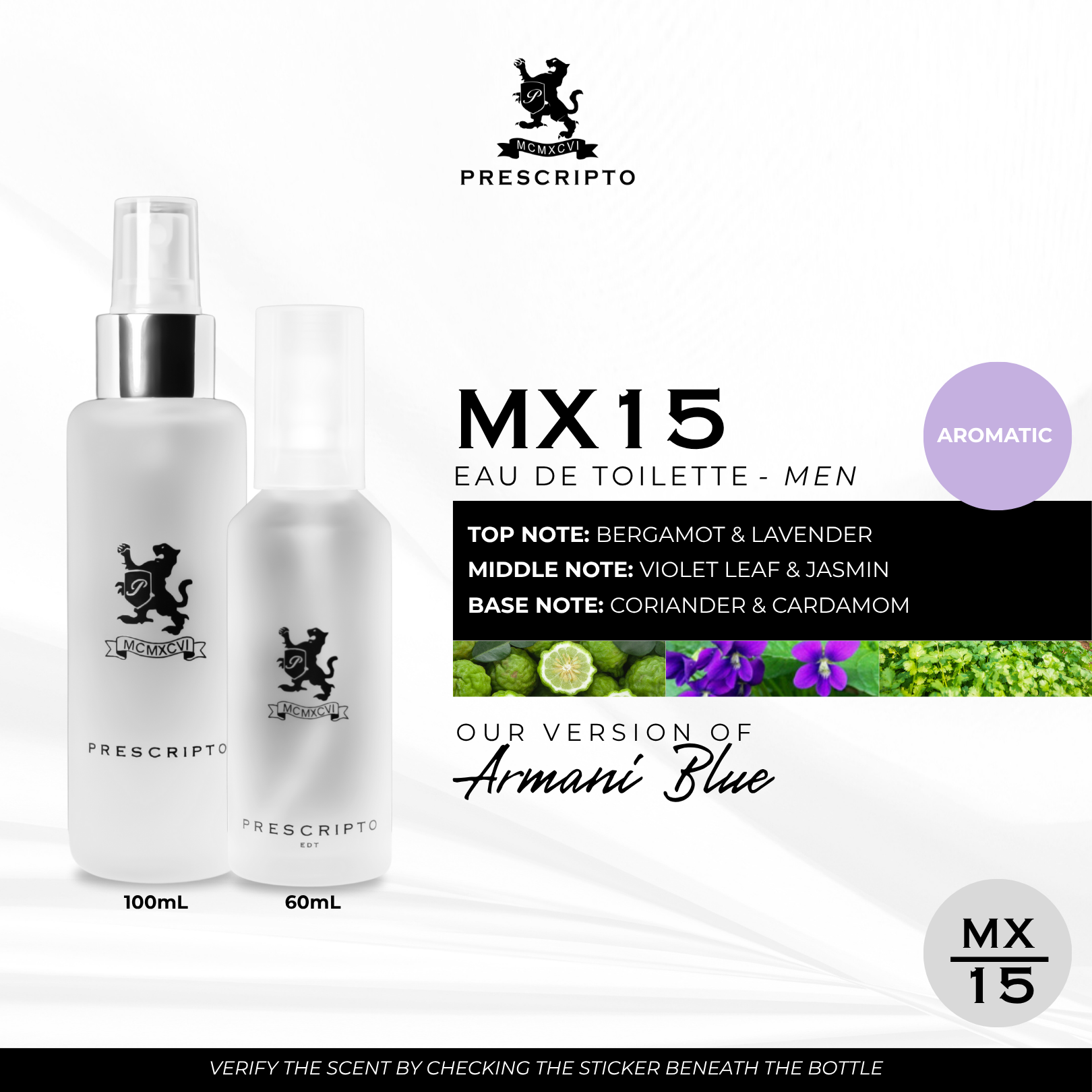 MX15 - OUR VERSION OF ARMANI BLUE