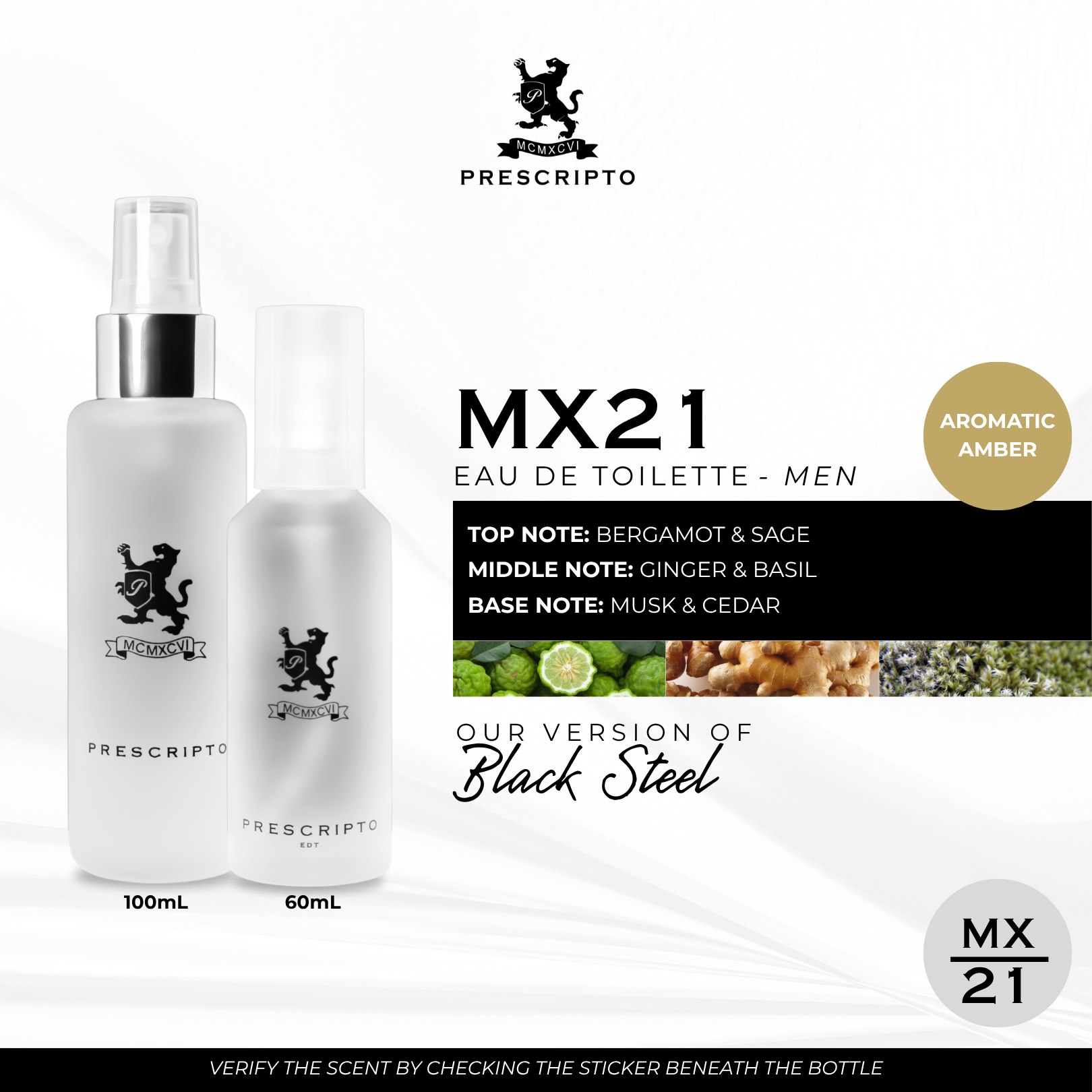 EDP MX21 - OUR VERSION OF BLACK STEEL (EDP)