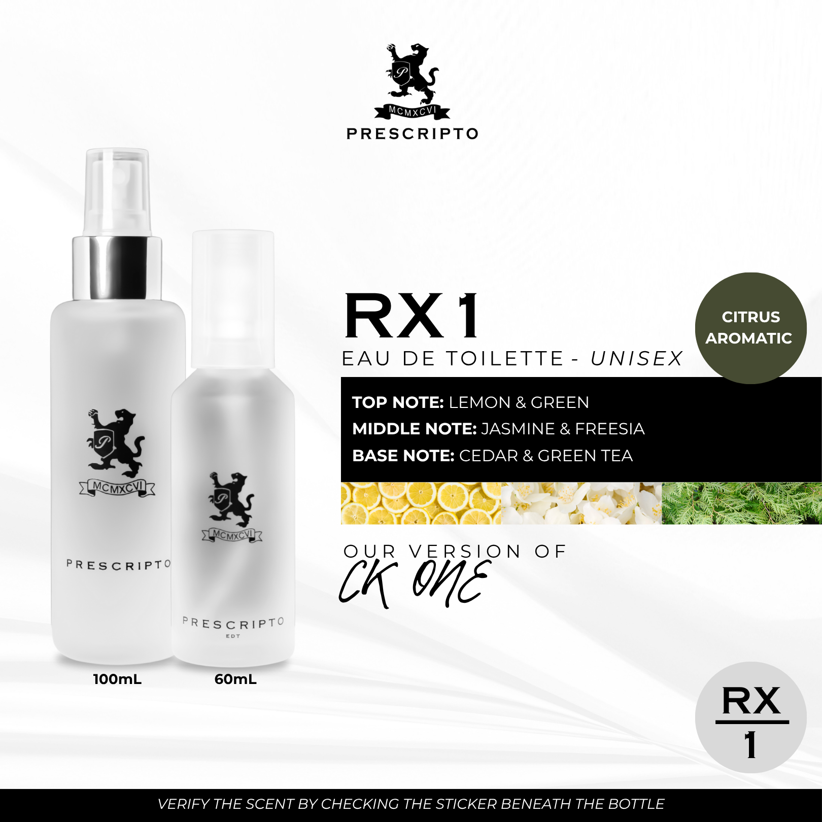 RX1 - OUR VERSION OF CK ONE