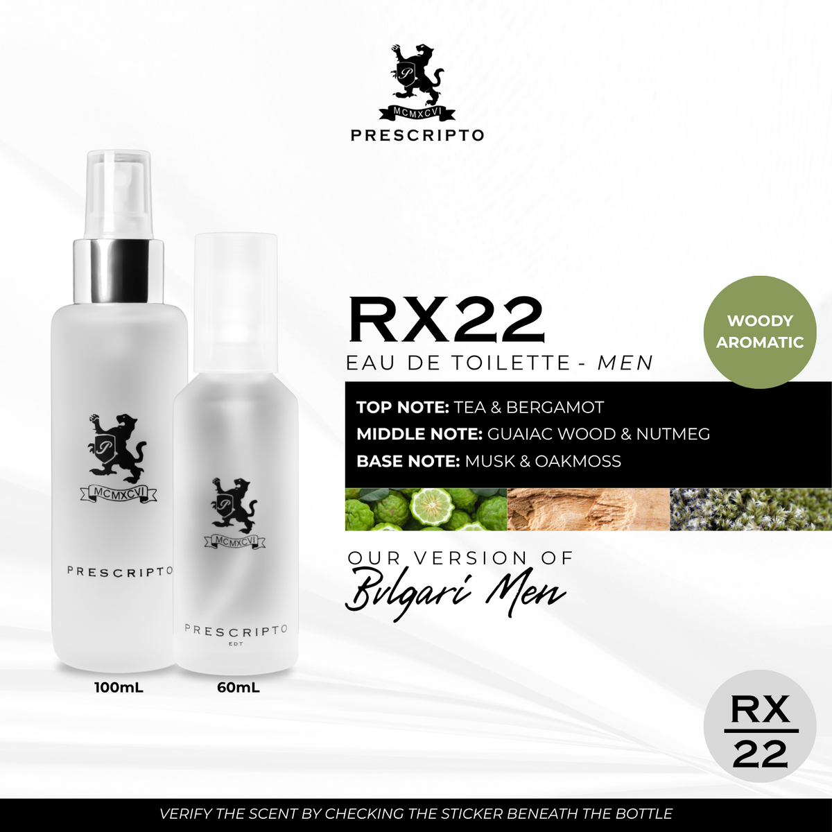 Prescripto 22 Scent RX22 - OUR VERSION OF BVLGARI MEN (BVLGARI EXTREME POUR HOMME ...
