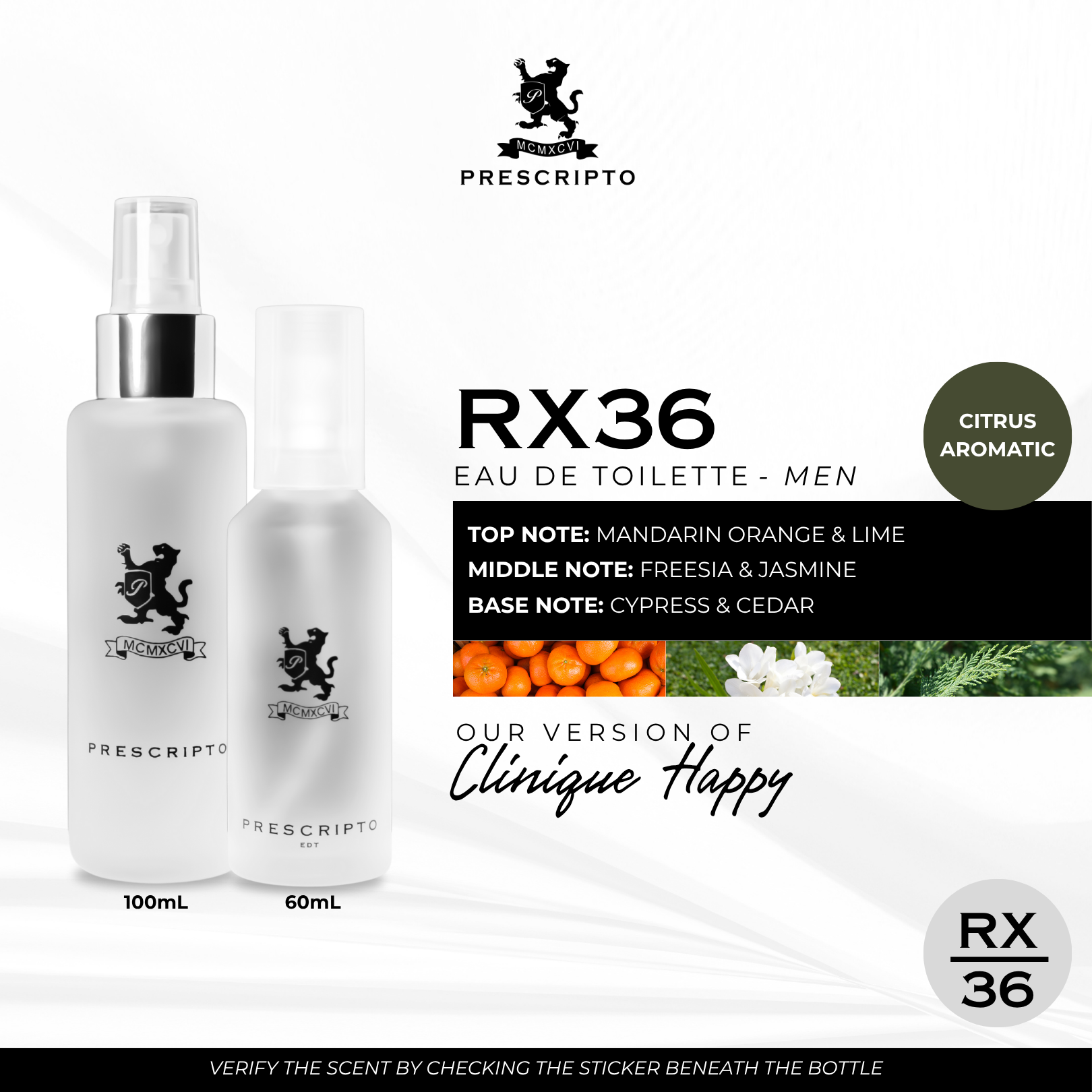 RX36 - OUR VERSION OF CLINIQUE HAPPY FOR MEN