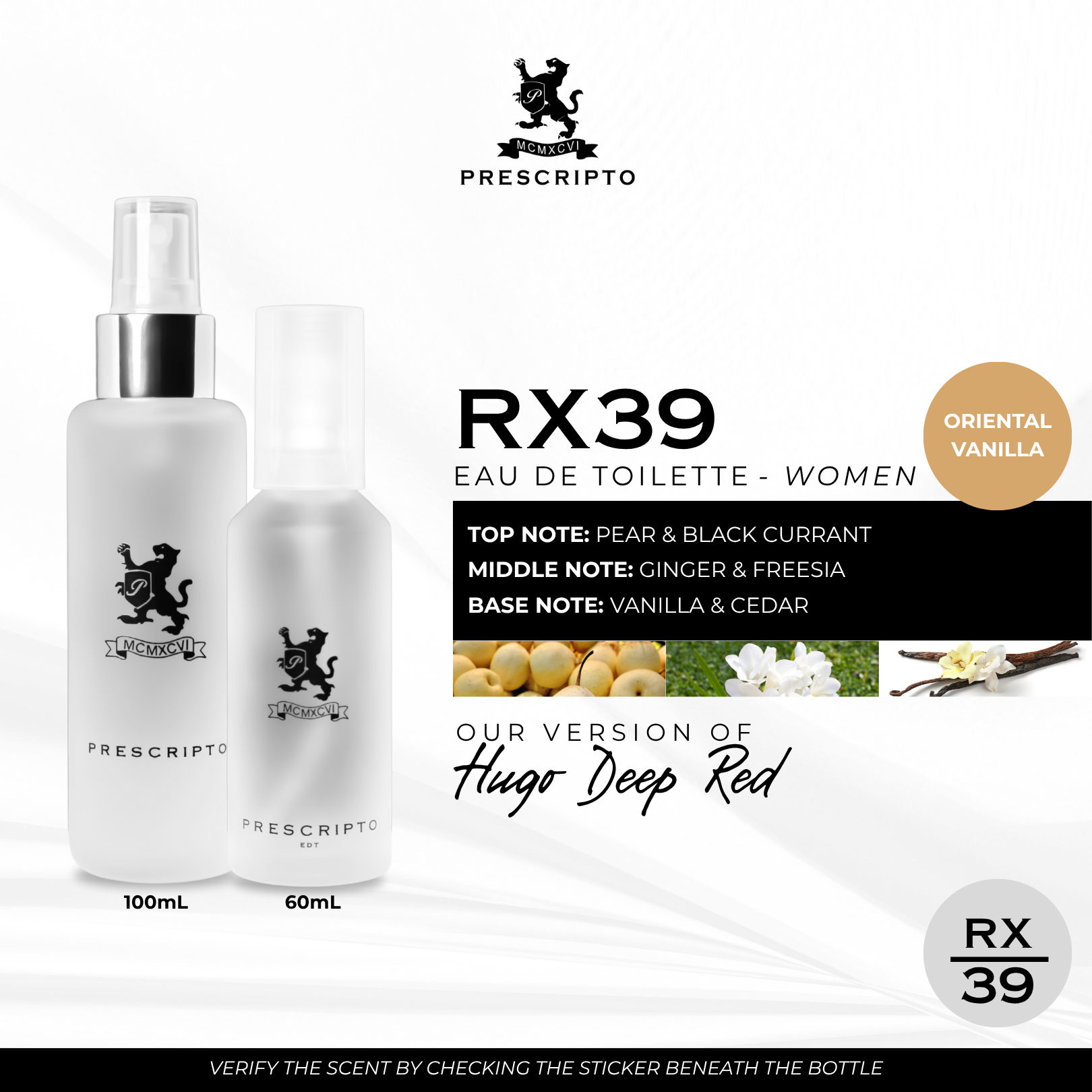 RX39 - OUR VERSION OF HUGO DEEP RED