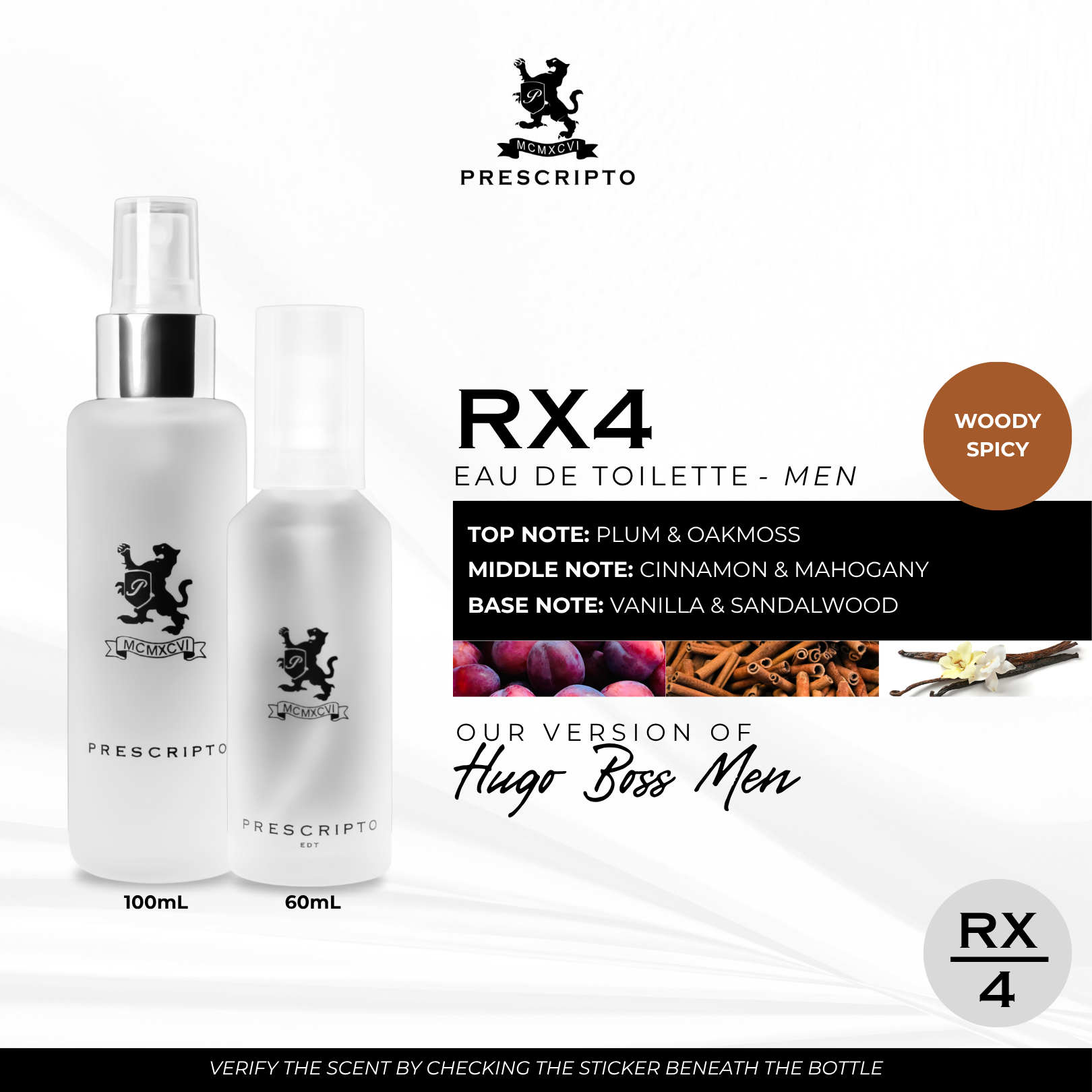 RX4 - OUR VERSION OF HUGO BOSS (BOSS BOTTLED)