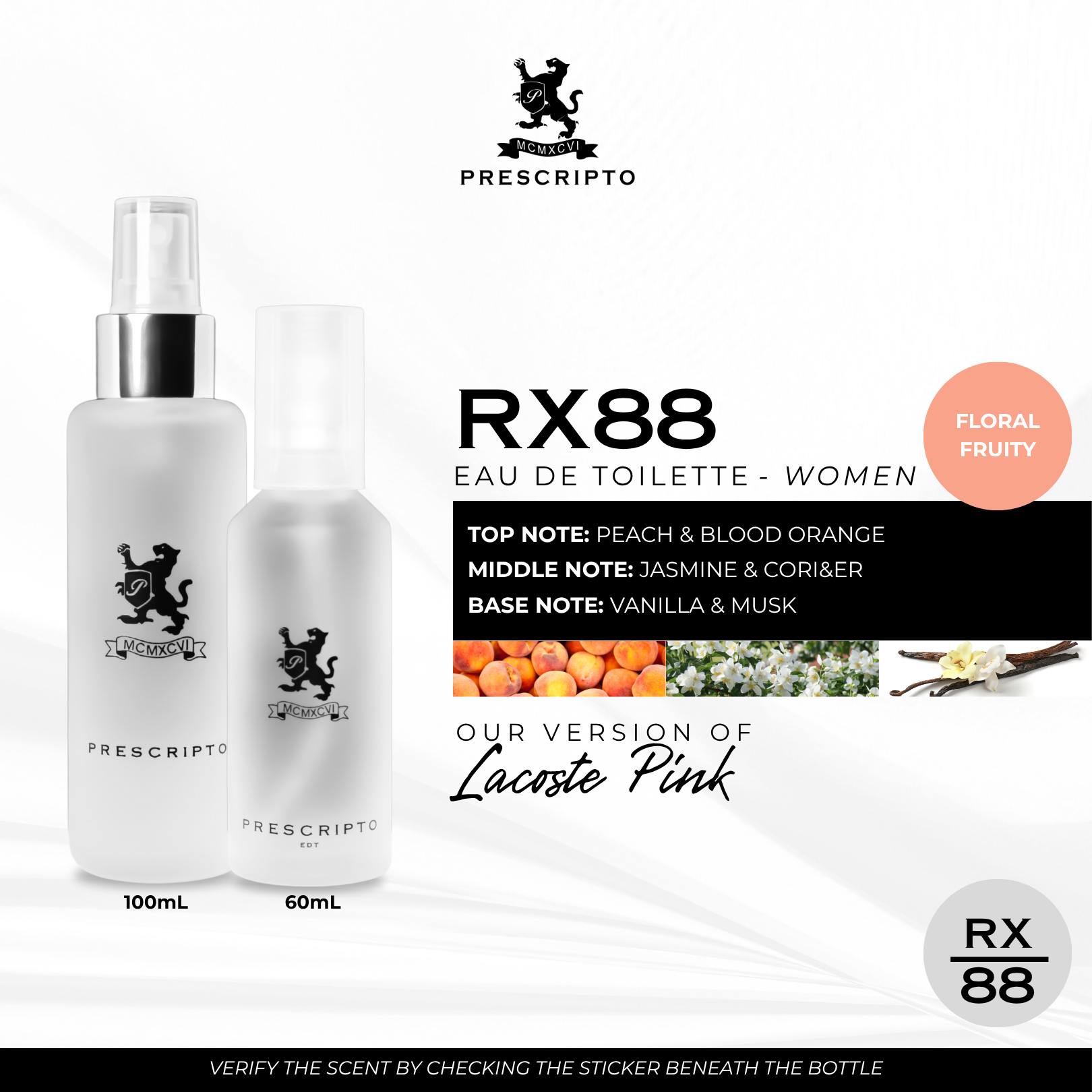 RX88 - OUR VERSION OF LACOSTE PINK (TOUCH OF PINK LACOSTE FRAGRANCES)